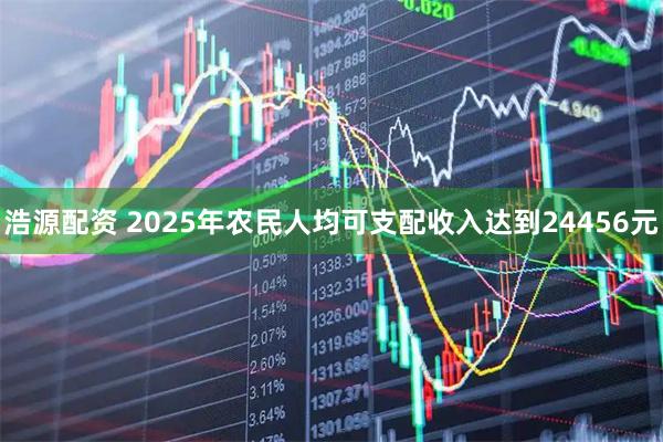 浩源配资 2025年农民人均可支配收入达到24456元